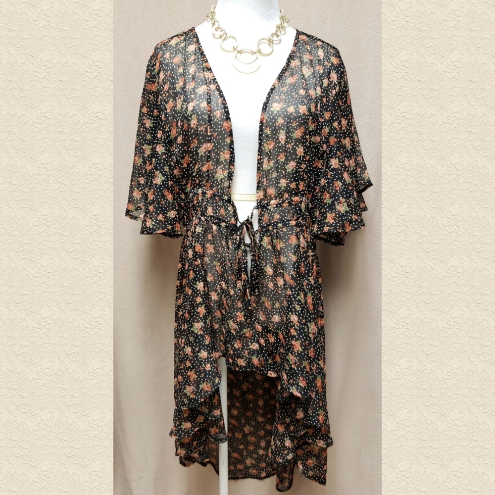 Flowy High-low Kimono